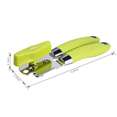 Boealzhl Can Opener Manual - 3 in 1 Stainless Steel Can Opener with Gift Blade - Premium Commercial Can Opener - Good Grips and Smooth Edge - 5 Years Warranty