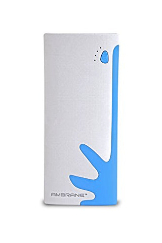 Ambrane P-1122 10000mAH Power Bank (Blue-white)