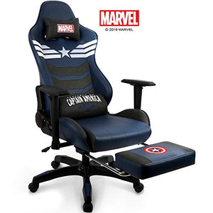 Marvel Avengers Gaming Chair Desk Office Computer Racing Chairs - Recliner Adults Gamer Ergonomic Game Footrest Kids Reclining High Back Support Racer Leather Rocker Foot Rest