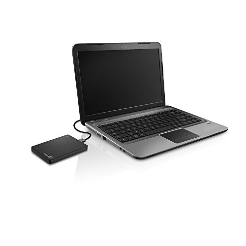 Seagate Backup Plus Slim 1TB Portable External Hard Drive with Mobile Device Backup (Black)