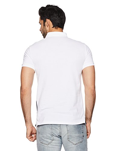 United Colors of Benetton Men's Striped Regular Fit Polo (18P3089J3536I_Green_Small)