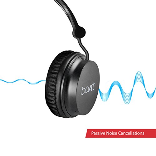 Boat Rockerz 400 On Ear Bluetooth Headphones Carbon Black