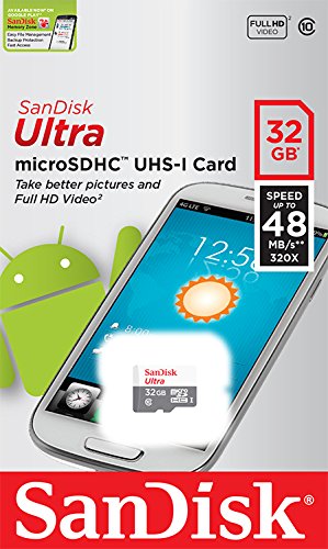 SanDisk Ultra MicroSDHC 32GB UHS-I Class 10 Memory Card (Upto 48 MB/s Speed)