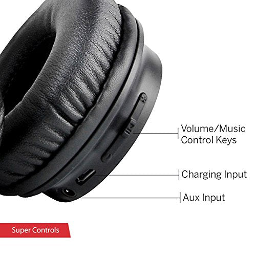 Boat Rockerz 400 On-Ear Bluetooth Headphones (Carbon Black)