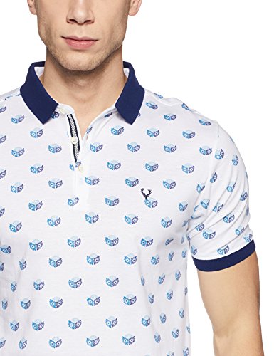 Allen Solly Men's Regular Fit T-Shirt (AMKP318G000684_Optical White_XXL)