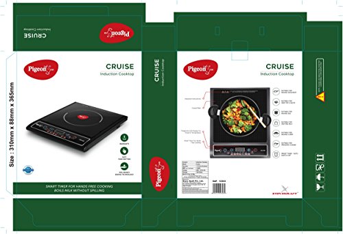 Pigeon Cruise 1800-Watt Induction Cooktop (Black)