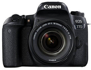 Canon EOS 77D 24.2MP Digital SLR Camera + EF-S 18-55mm IS STM Lens
